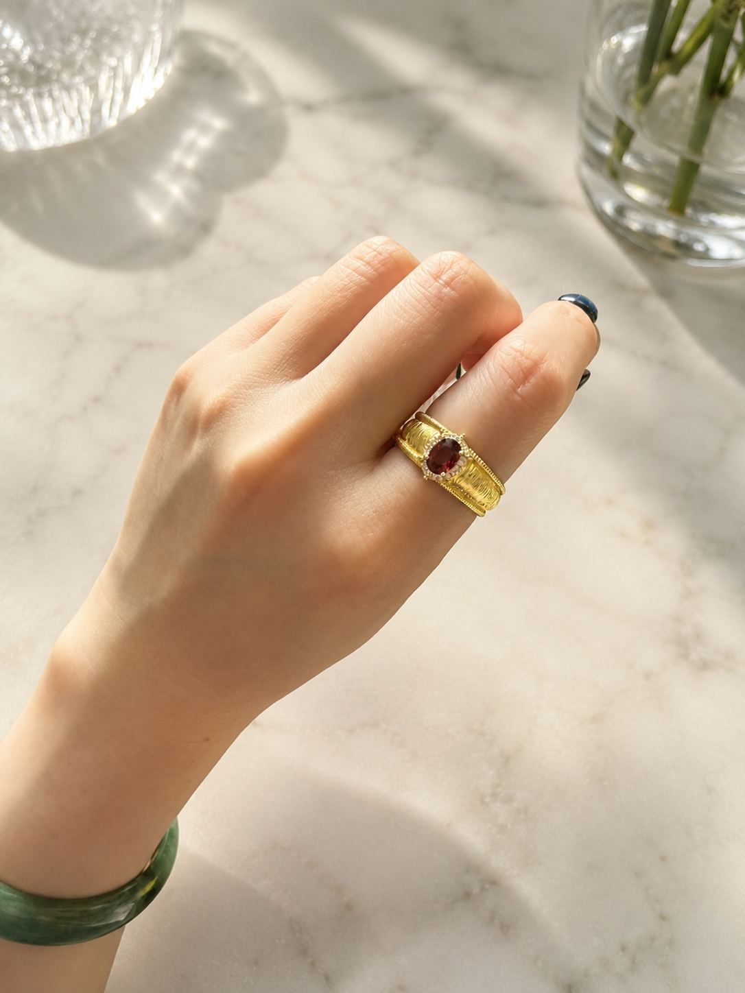Garnet Royale Ring