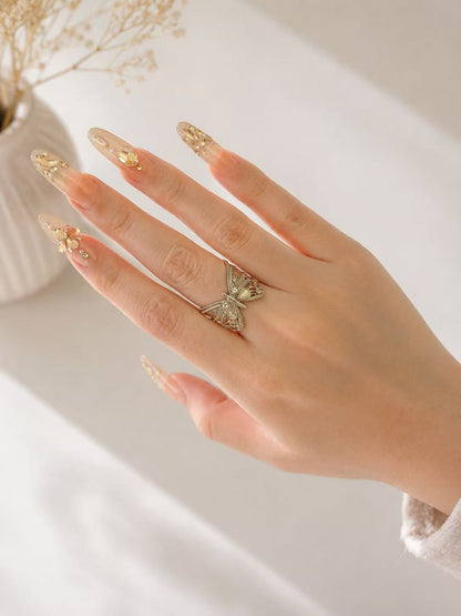 Vintage Butterfly Adjustable Ring