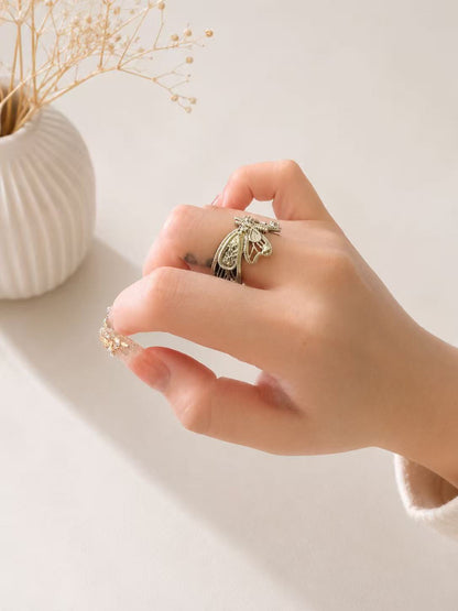 Vintage Butterfly Adjustable Ring