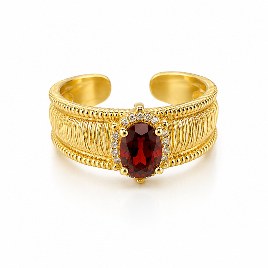 Garnet Royale Ring